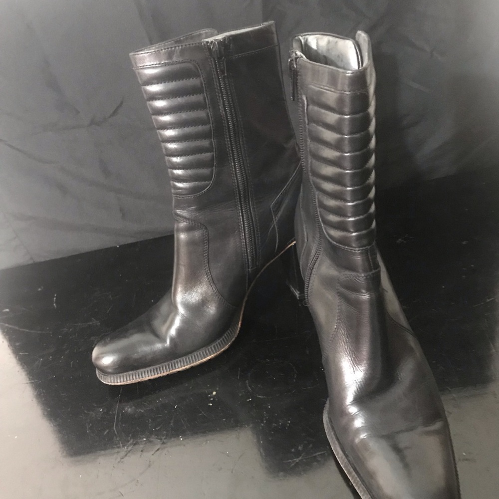 VS Black High Ankle Boots